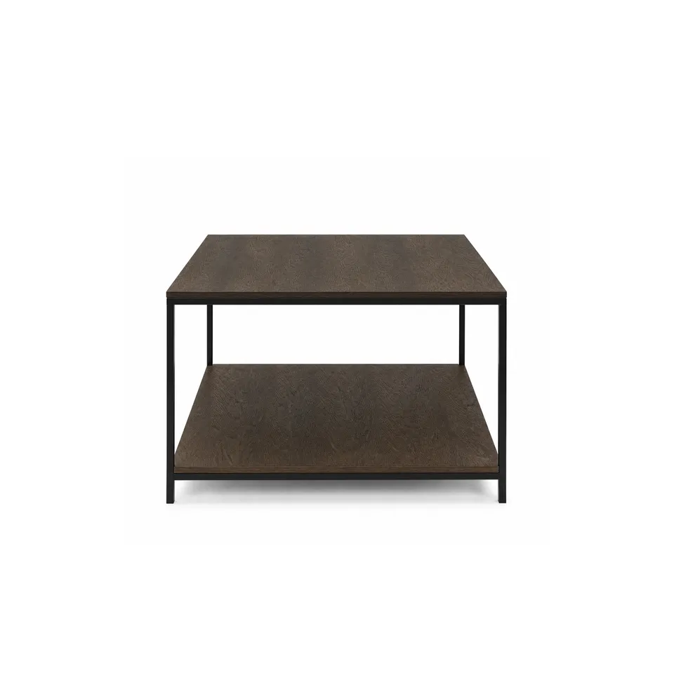 Sia Home Tables SIS table basse carrée marron 73 cm bois