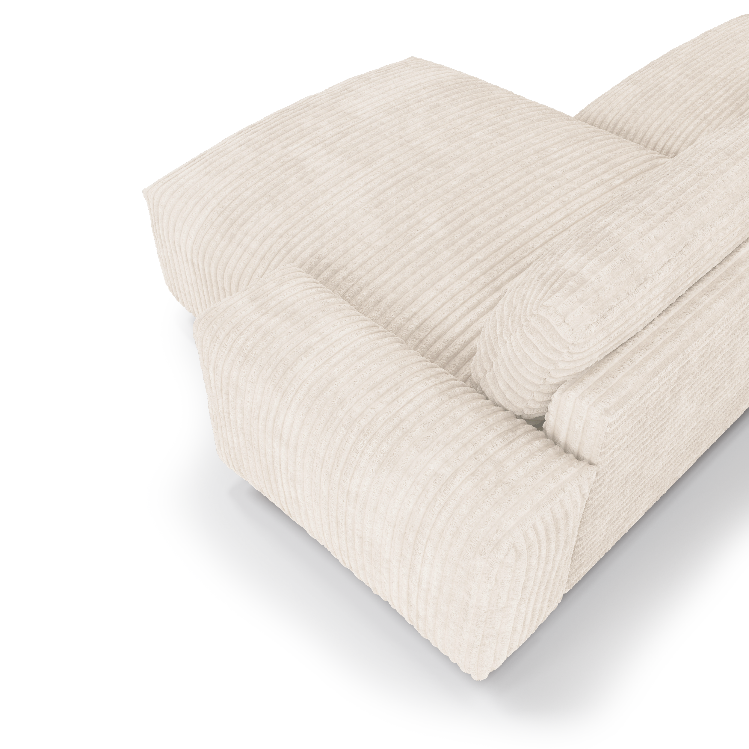 Sia Home Bliss canapé angle droit crème tissu confort