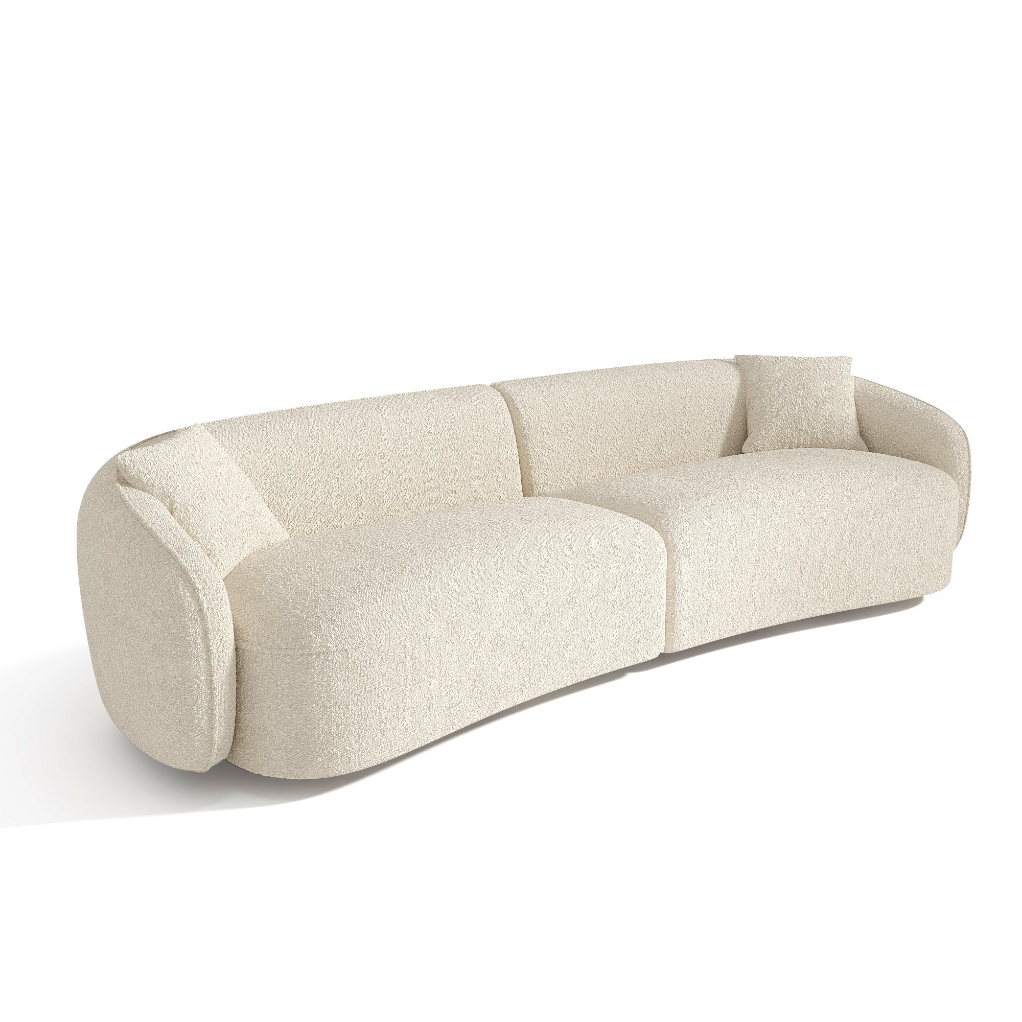 Sia Home Céline canapé 4 places crème arrondi