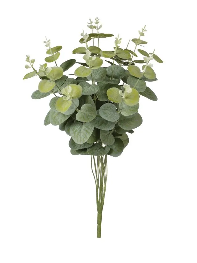 Feuillazur Rungis bouquet eucalyptus artificiel vert 46cm