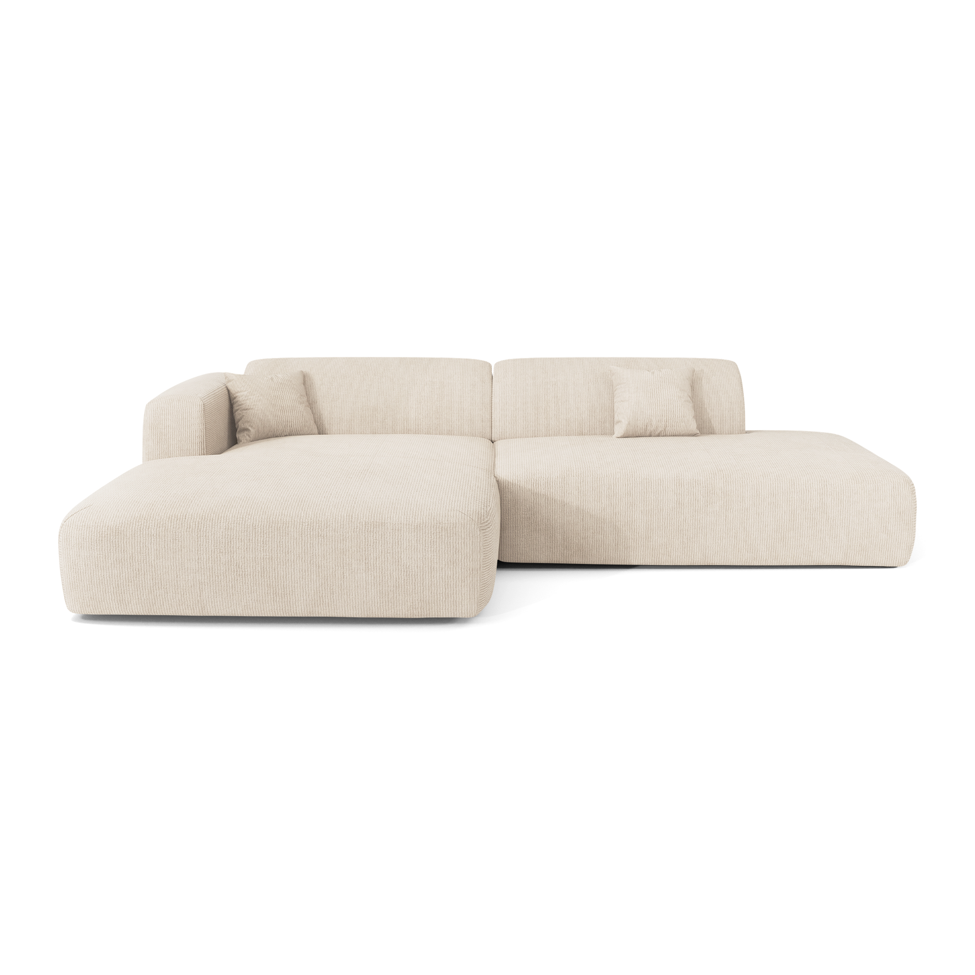 Sia Home Myra Canapé angle gauche ouvert beige