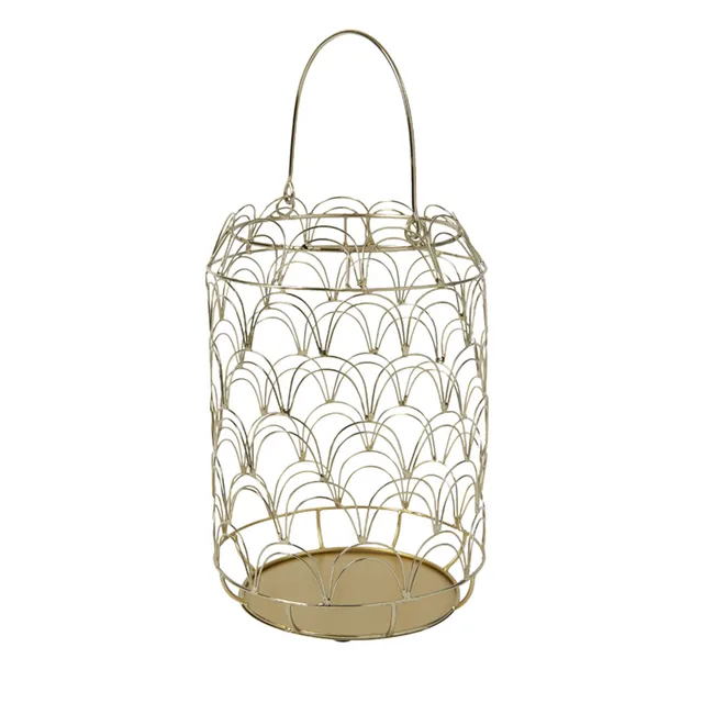 Sia Home Beatrix lanterne dorée 22 cm fer