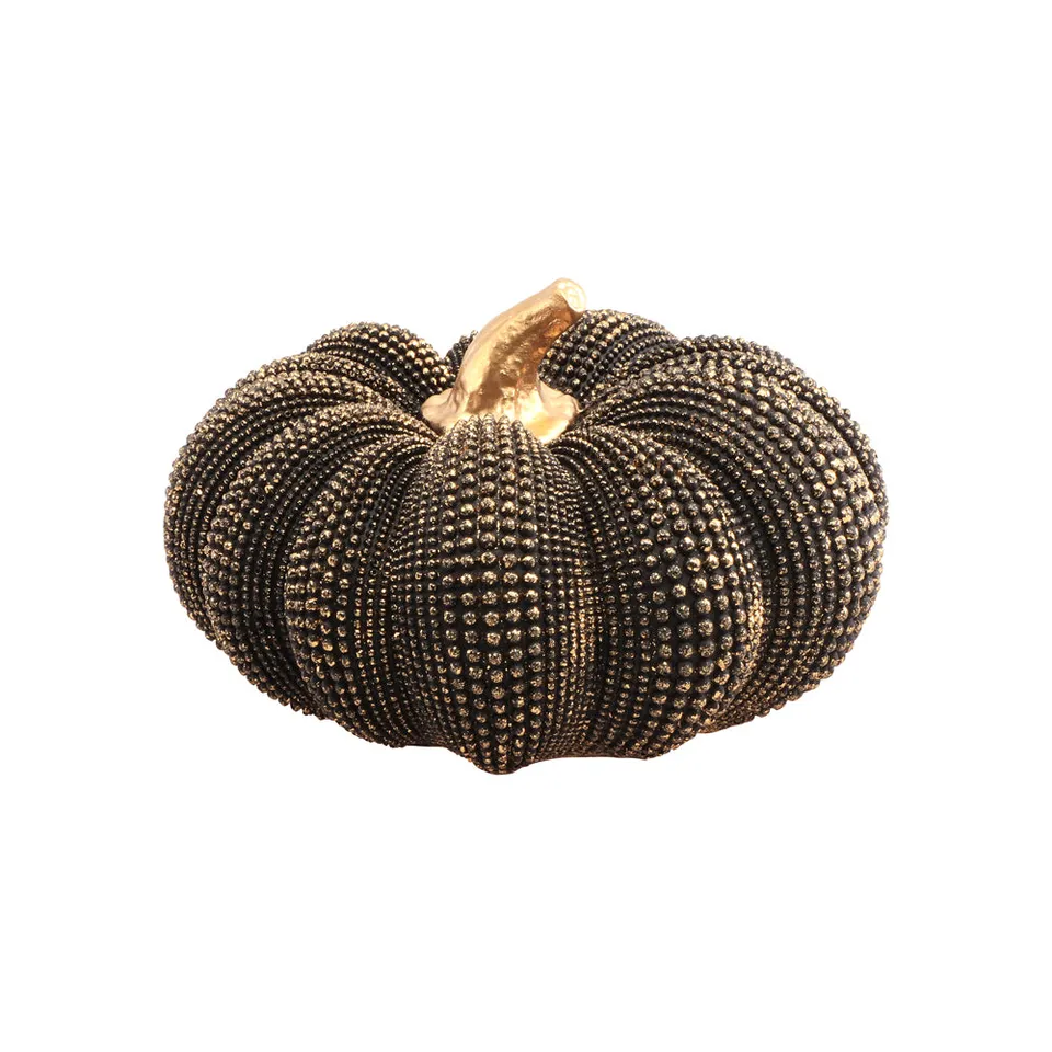 Feuillazur Rungis Citrouille bronze doré déco Halloween petite