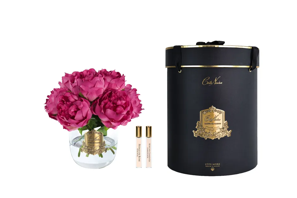 Côte Noire Heritage HP07 fleurs parfumées pivoines magenta