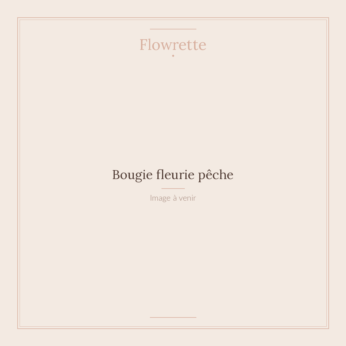 Flowrette Bougies Fleurie Pêche Cire Soja Pot Céramique
