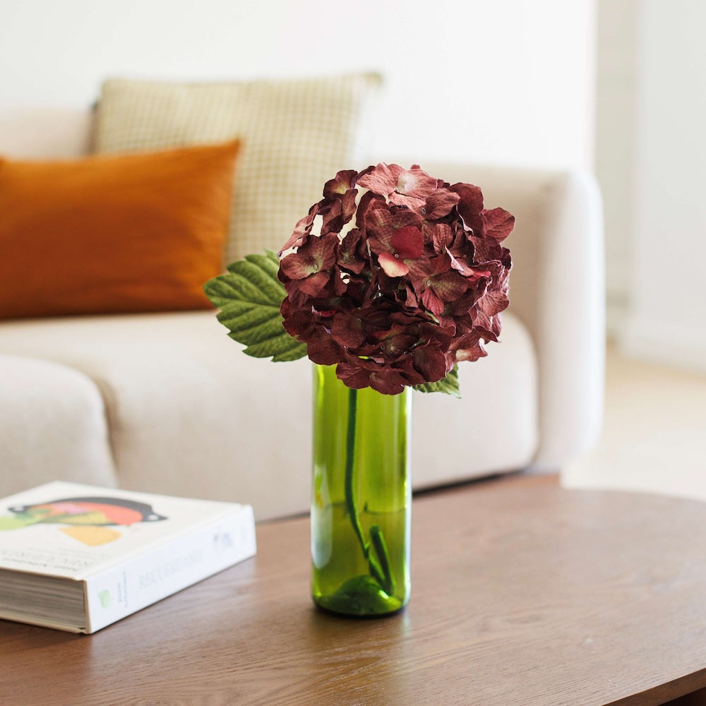 Flowrette Hortensia Grand hortensia fleur papier prune x1