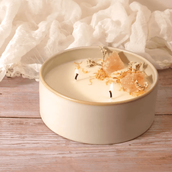Flowrette Loisirs créatifs Harmony kit bougie vanille poudrée