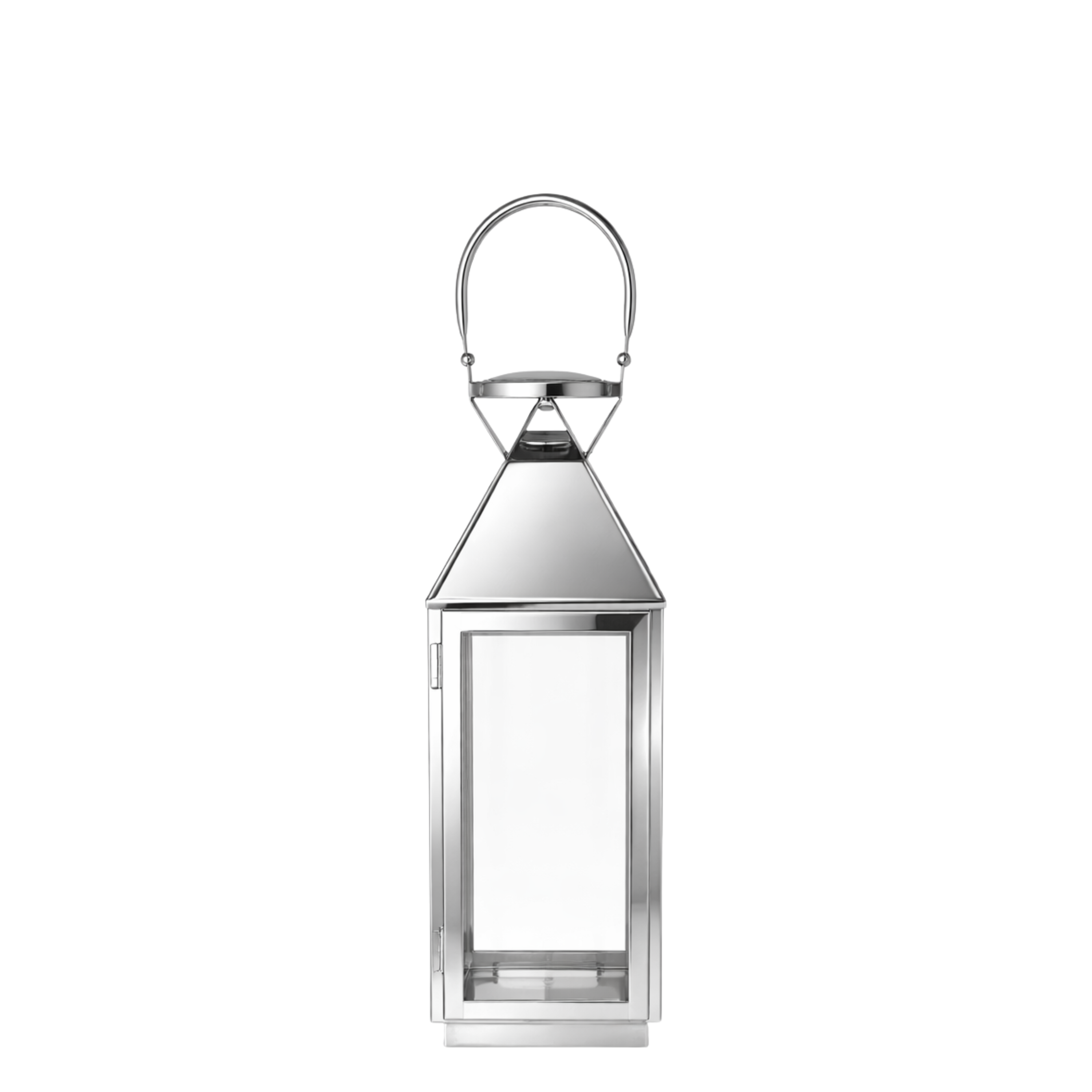 Sia Home Autan lanterne argentée 40 cm acier miroir