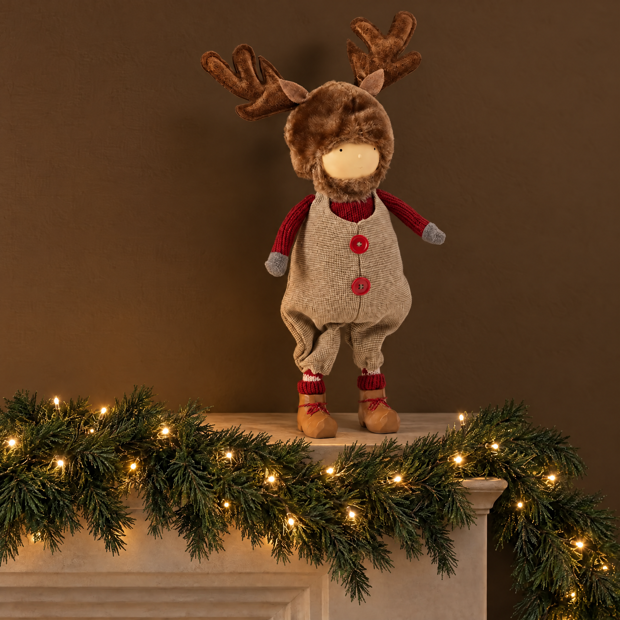 Sia Home Rudy figurine Noël garçon rouge 34 cm
