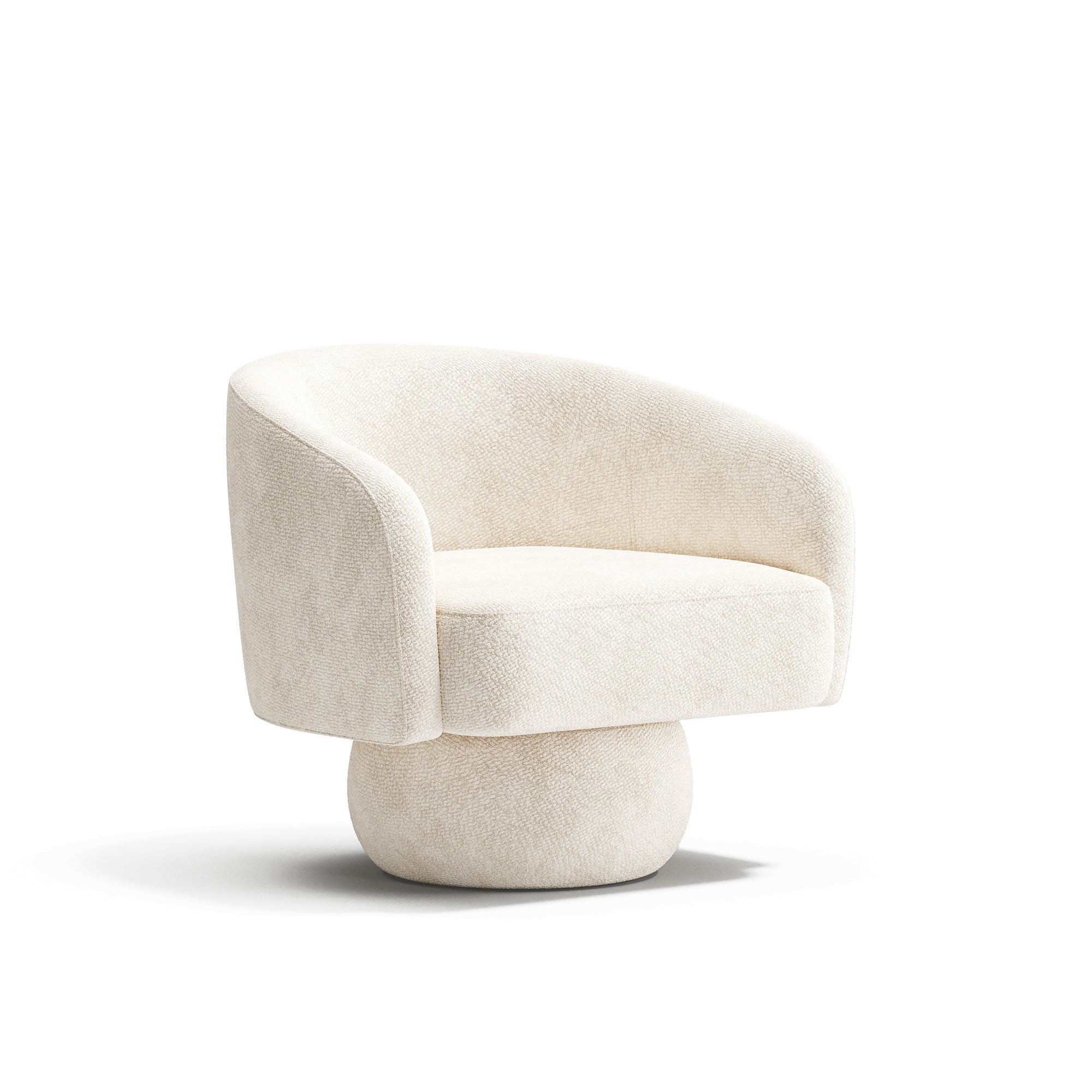 Sia Home Arlo fauteuil pivotant crème salon lounge