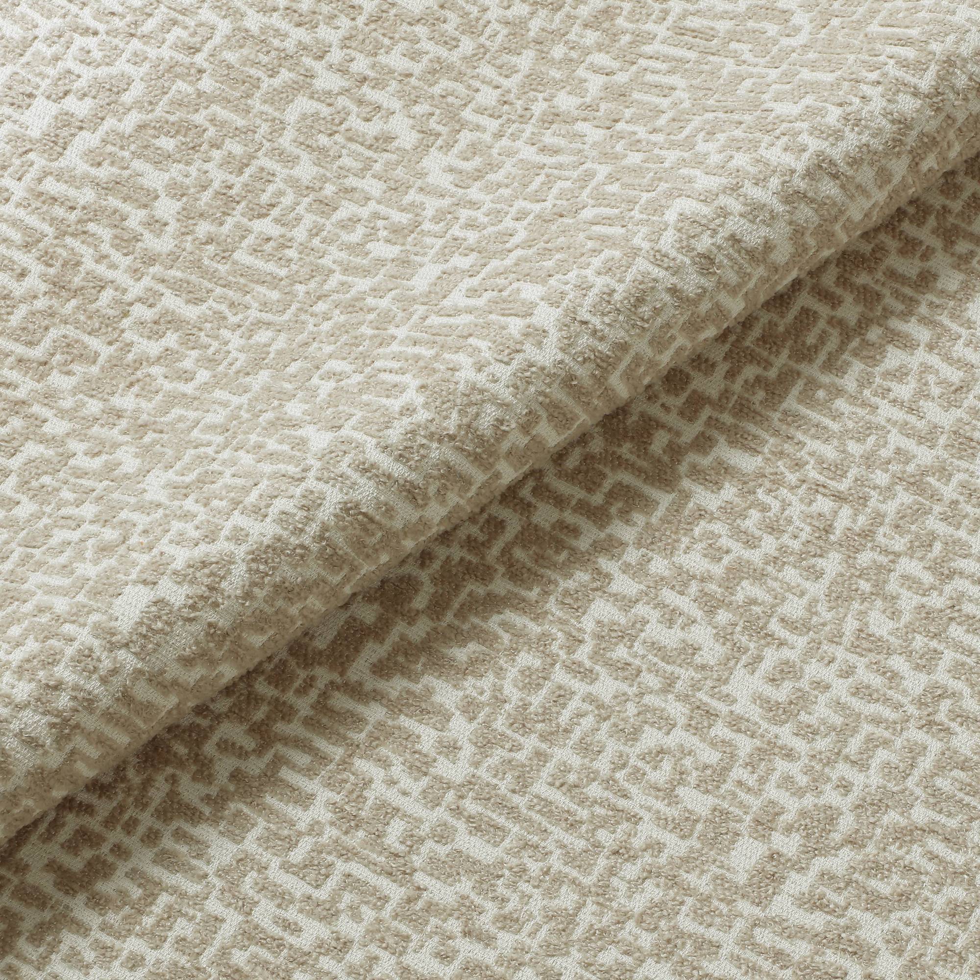 Sia Home Lucky pouf beige à motifs