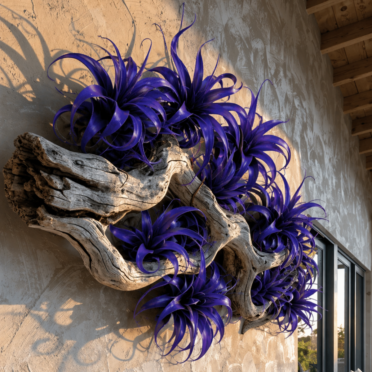 Sia Home tillandsia tige à piquer feuillage bleu 27 cm