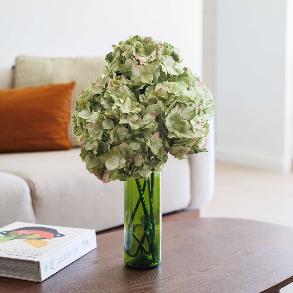 Flowrette grand hortensia papier vert x1 durable