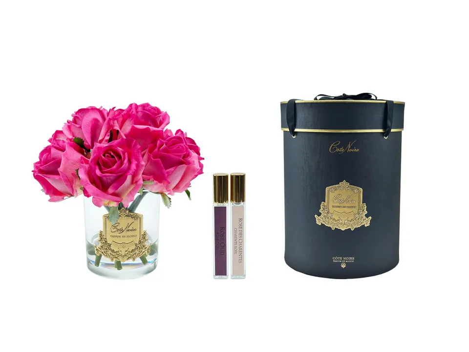 Côte Noire Perfumed Flowers GRB07 bouquet roses magenta