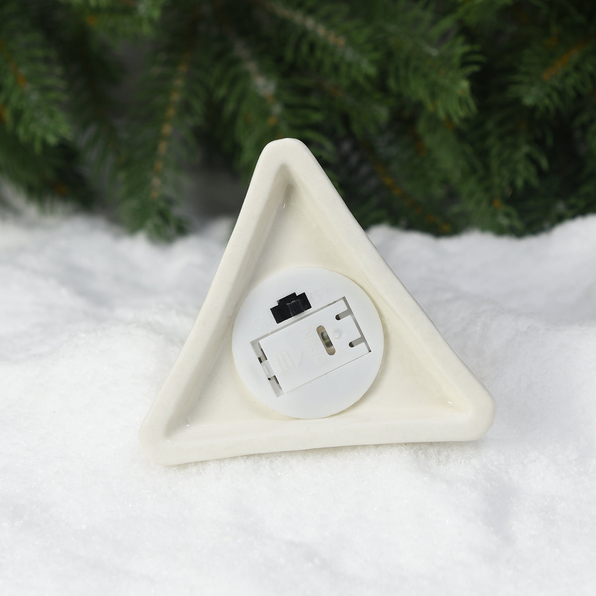 Sia Home Aria sapin lumineux 17 cm blanc