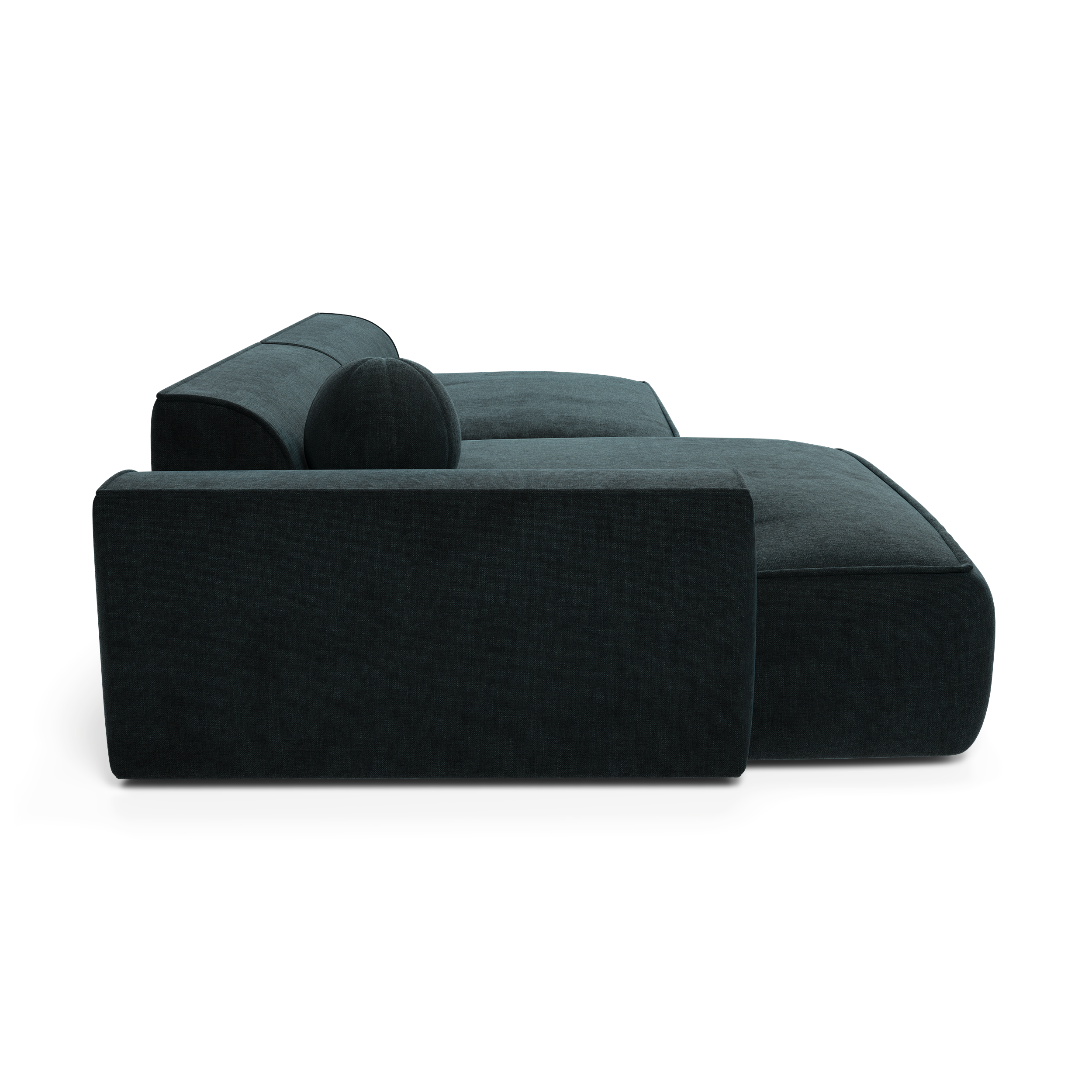 Sia Home Ania canapé angle gauche crème coussin boule