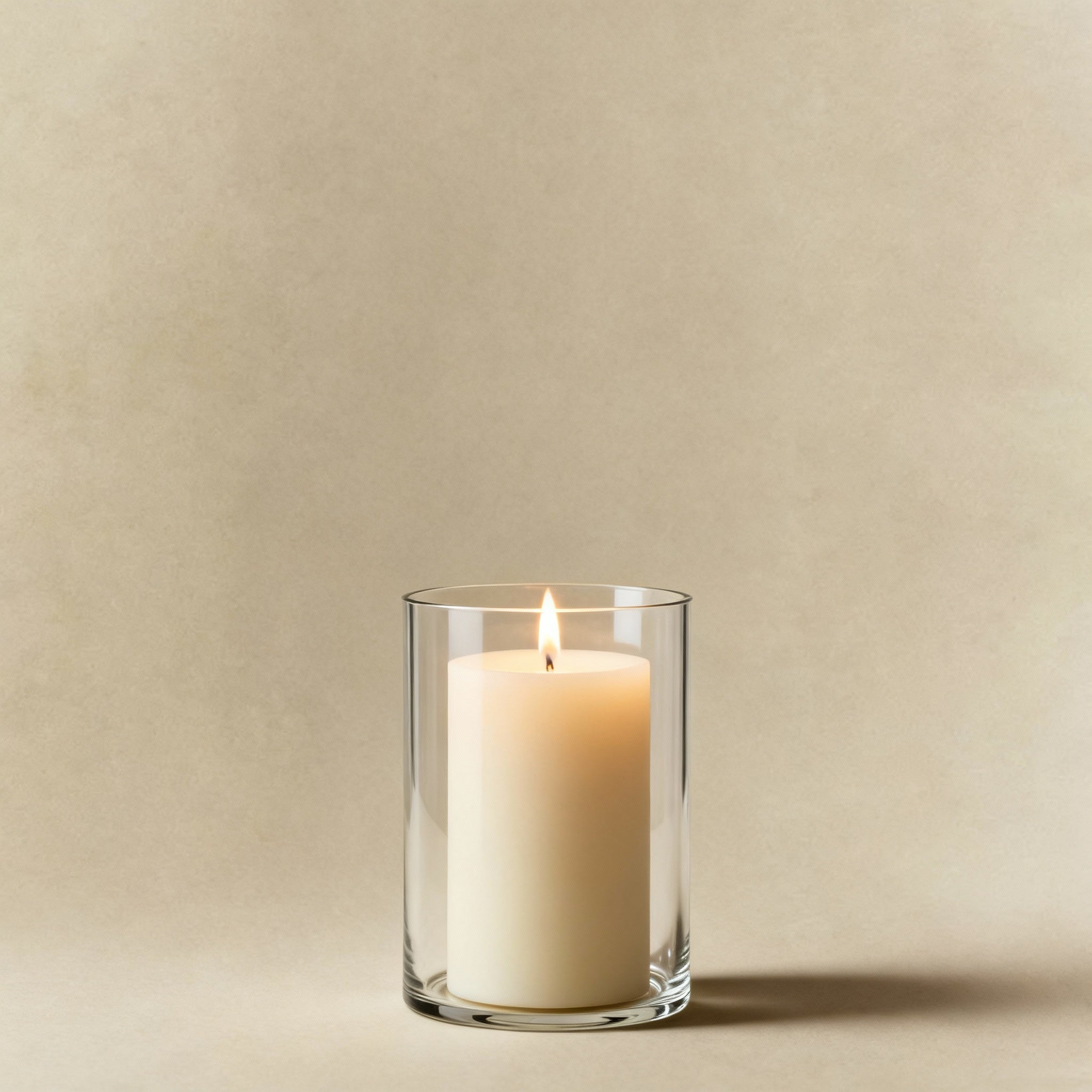 Sia Home Halo photophore vase verre 12 cm transparent