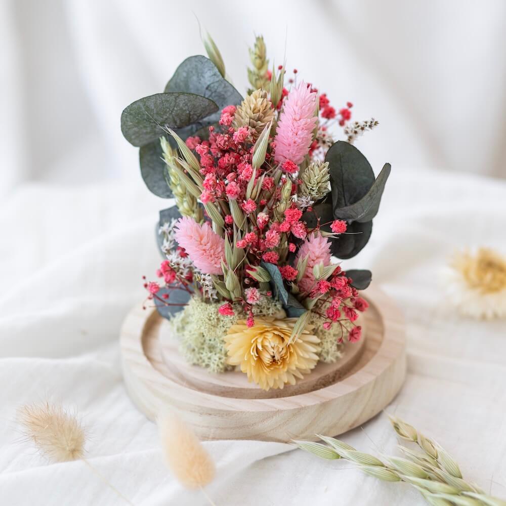 Flowrette kit DIY cloche fleurie fleurs séchées à composer