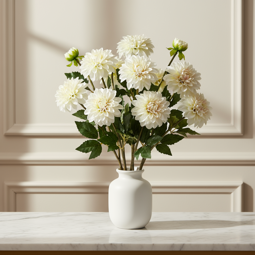 Sia Home Andreas Dahlia rose tige artificielle 48 cm