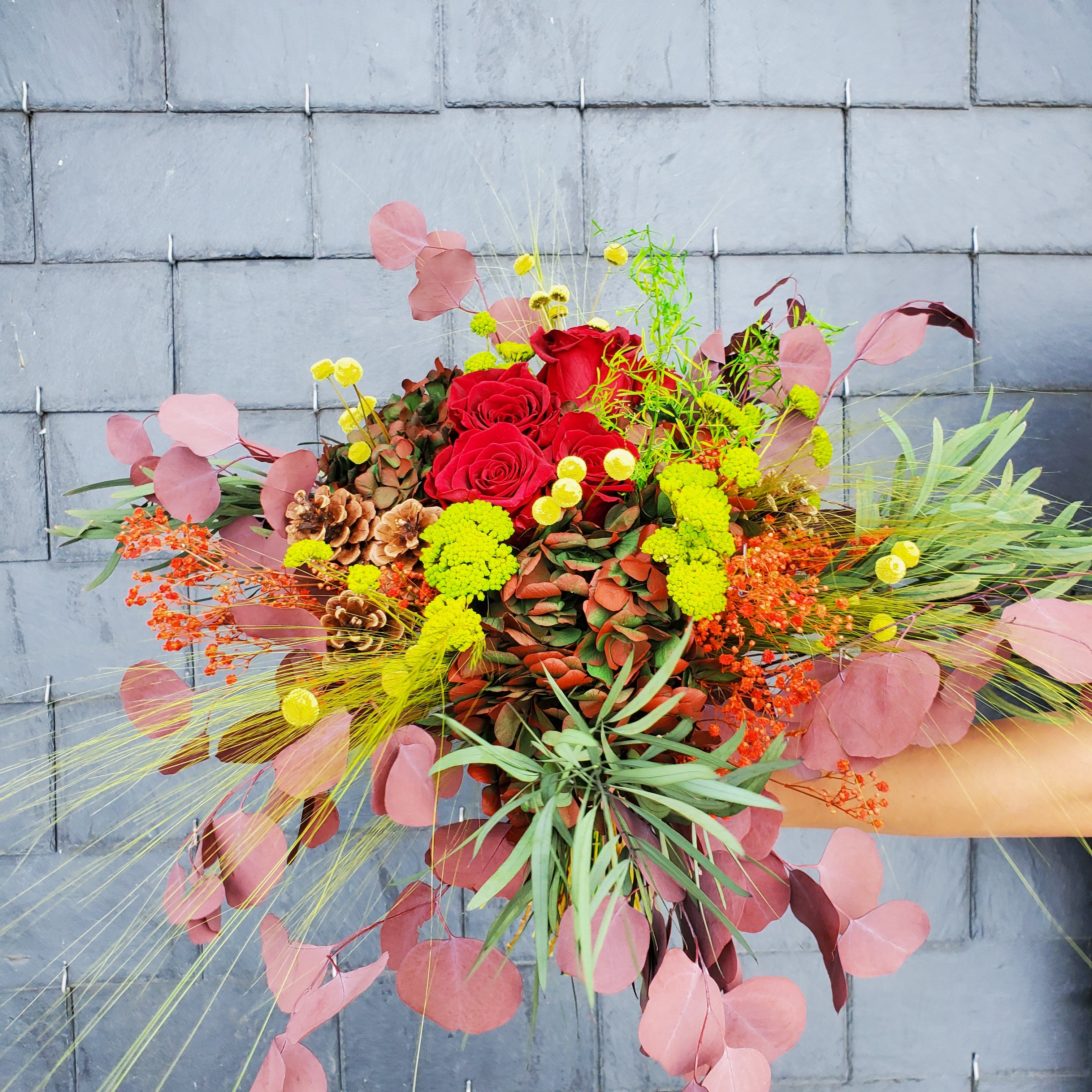 Ateliers Ouchamp Villa Léandre bouquet stabilisé Noël 40 cm