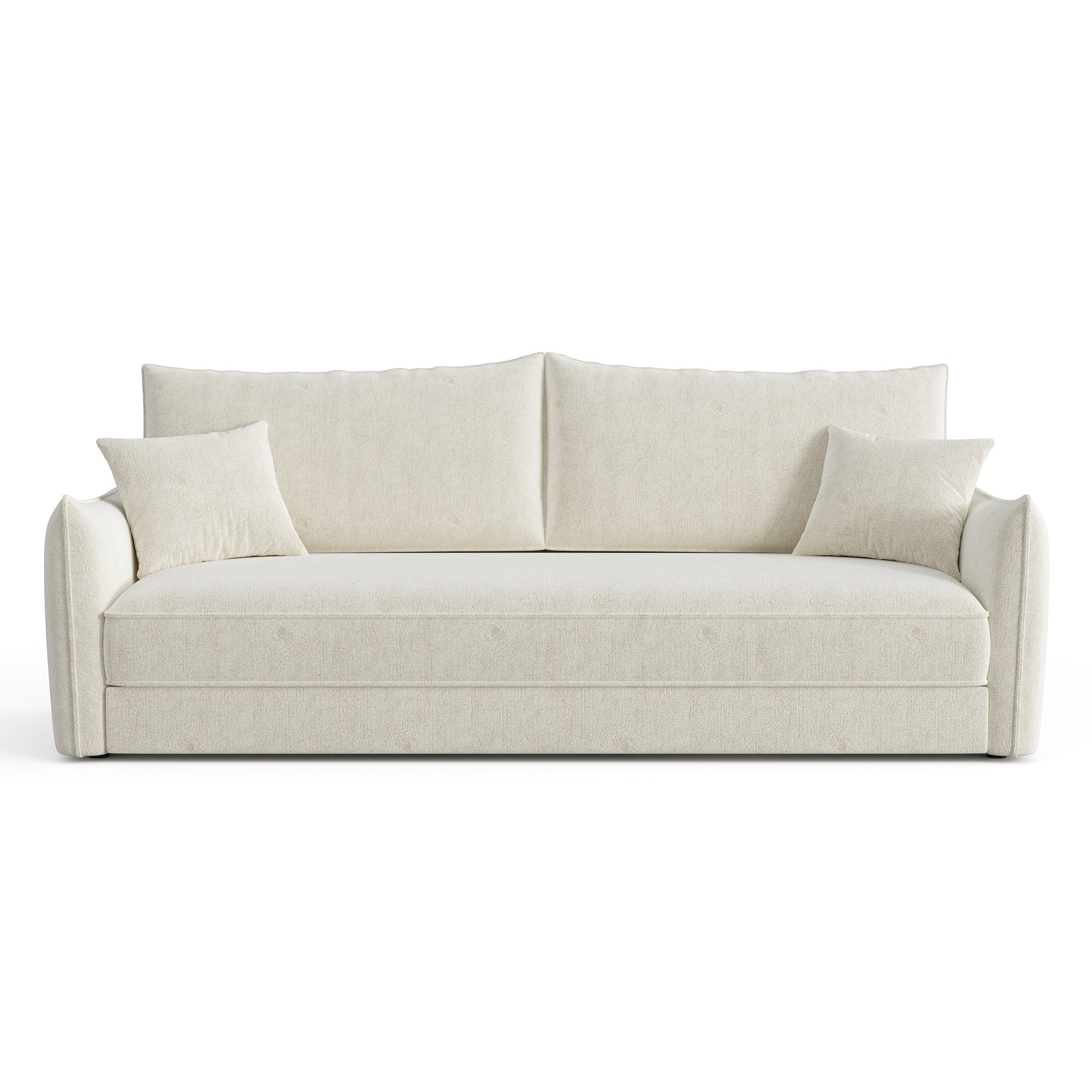 Sia Plume canapé convertible crème couchage ressorts