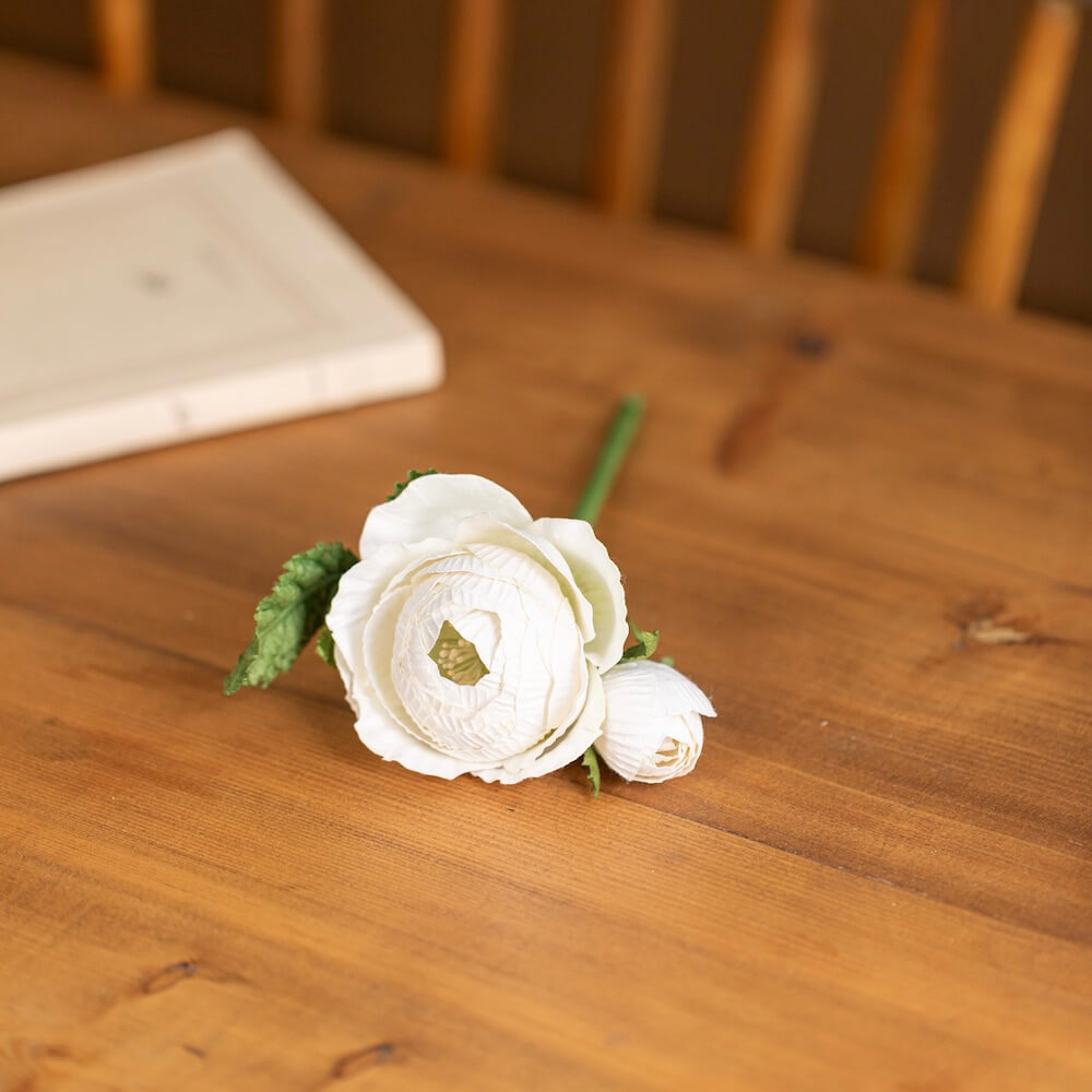 Flowrette Rose Queen rose en papier blanche x1