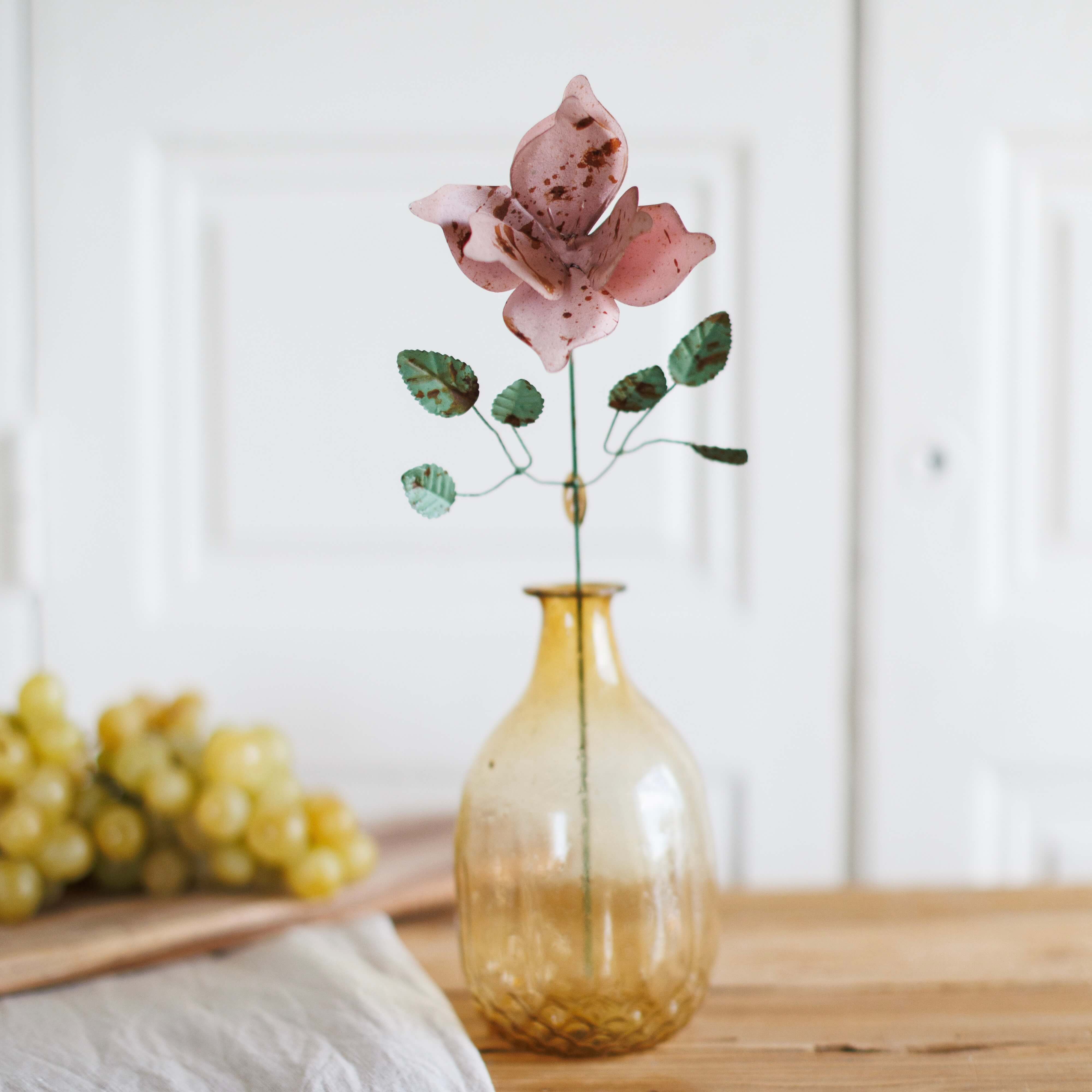 Flowrette Vases Light vase en verre recyclé transparent