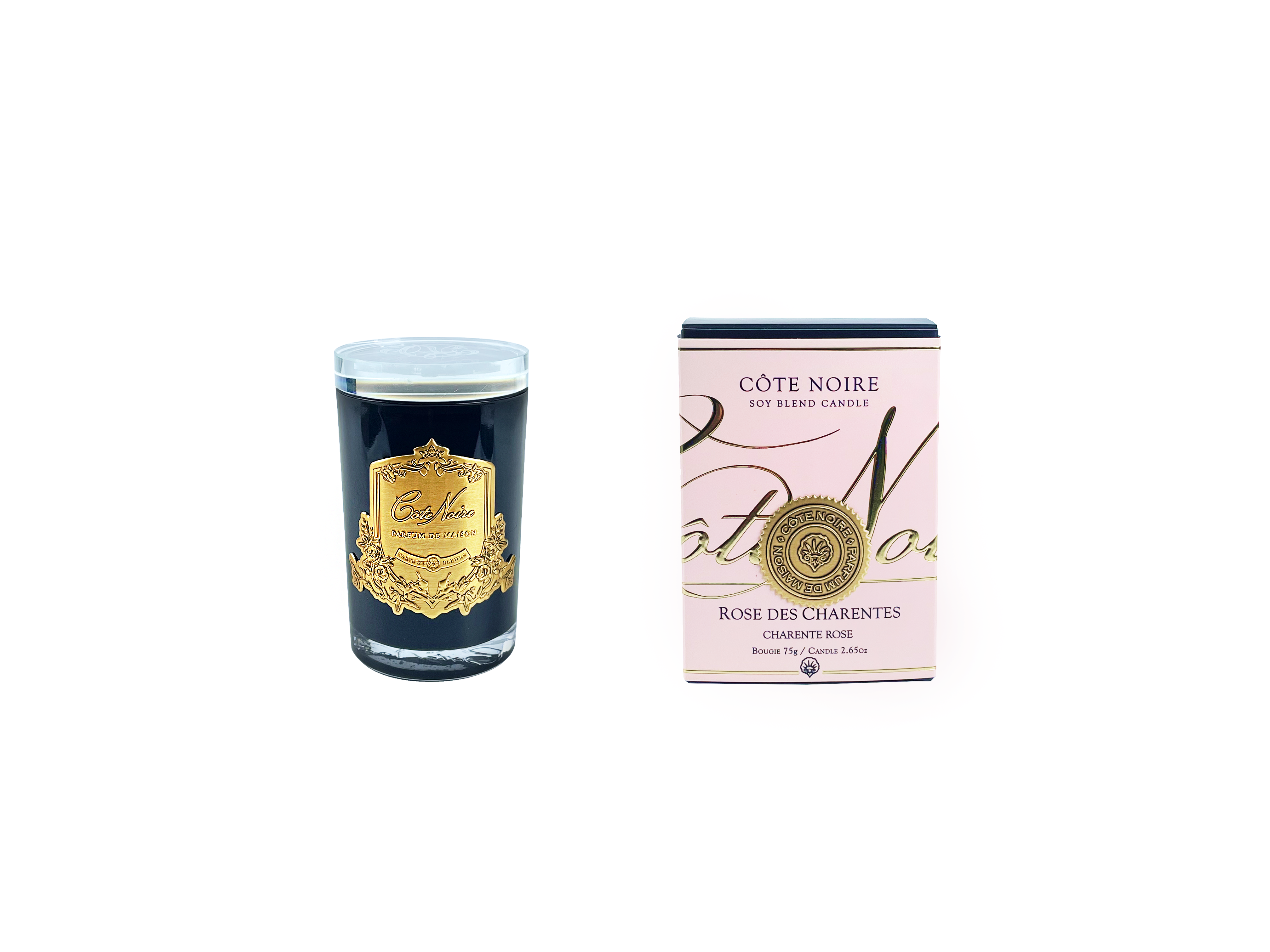 Côte Noire Soy Blend bougie Charente Rose doré 450g