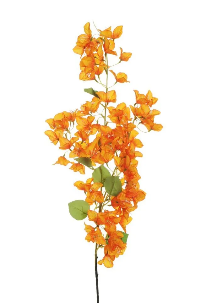 Feuillazur Rungis bougainvillier branche artificielle orange 118cm