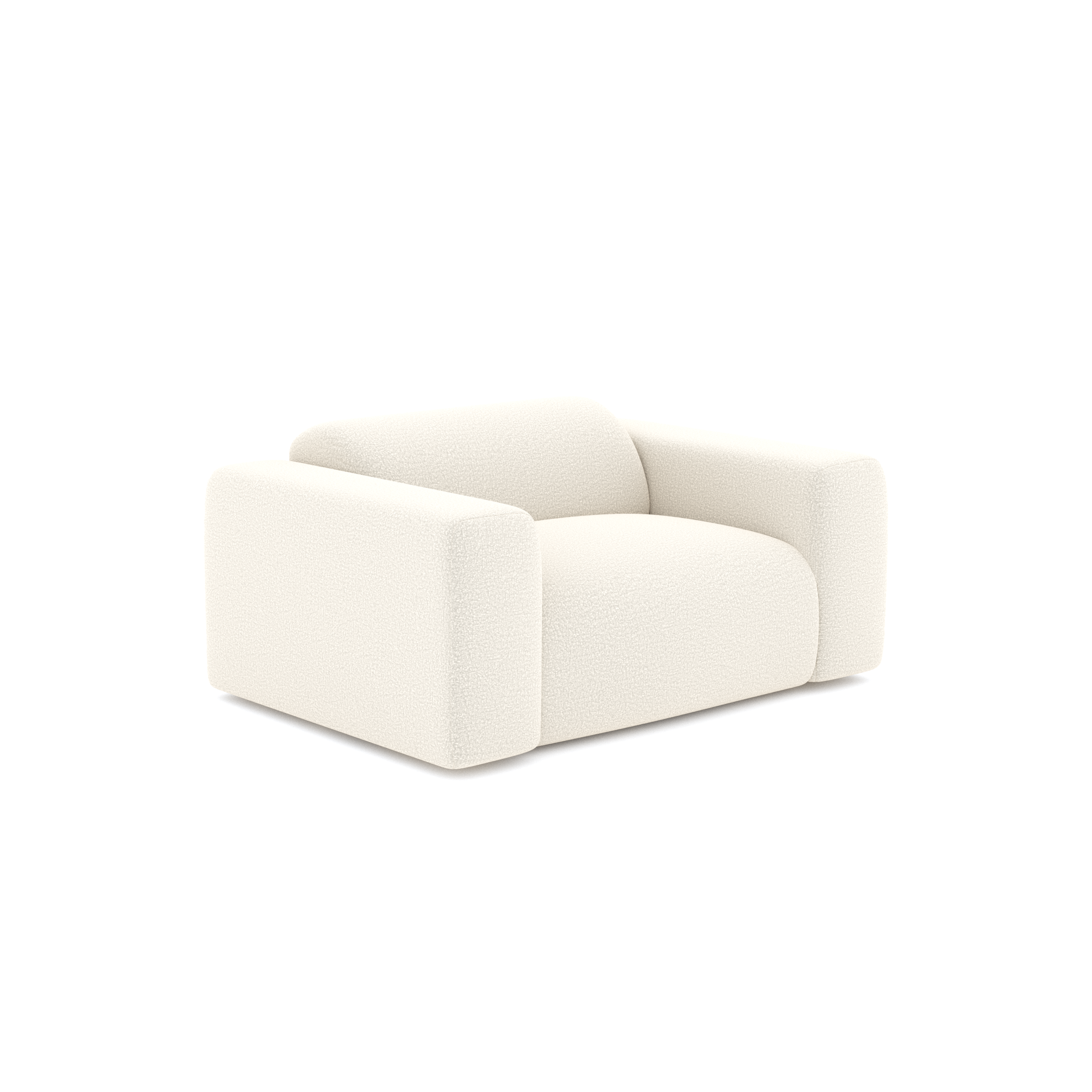 Sia Home Myra fauteuil crème assise généreuse tissu
