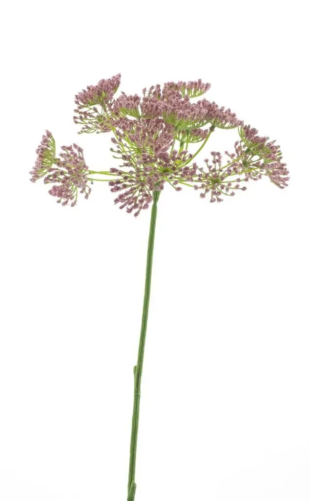 Feuillazur Rungis Branche d'ombelle fleur artificielle rose 71 cm