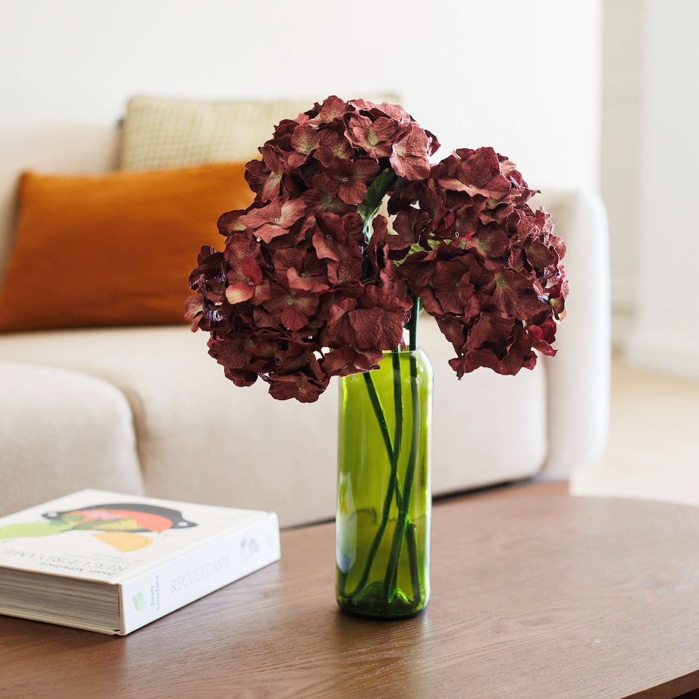 Flowrette Hortensia Grand hortensia fleur papier prune x1