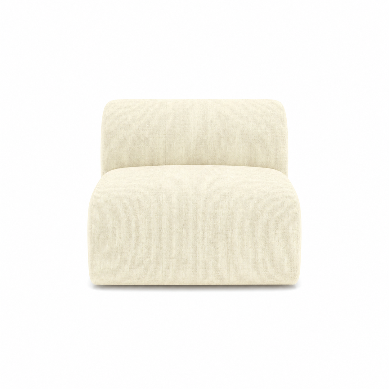 Sia Home Myra Fauteuil sans accoudoirs crème