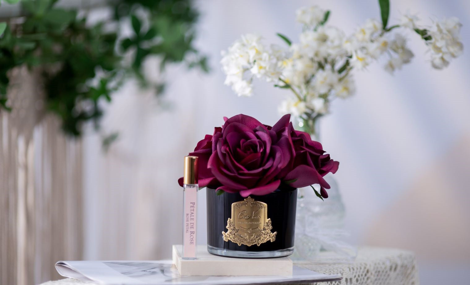 Côte Noire Perfumed Flowers GMRB64 bouquet 5 roses rouge carmin