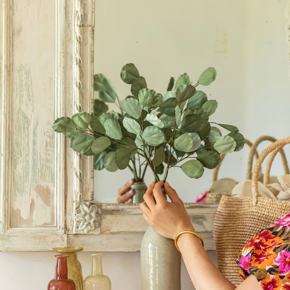 Flowrette eucalyptus populus fleur papier vert mélangé x1