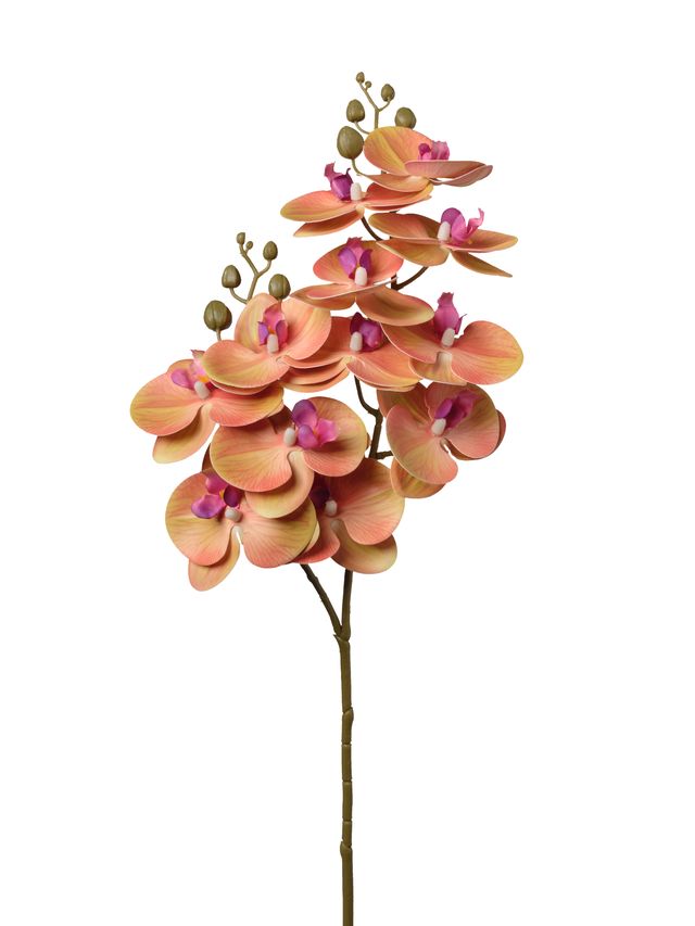 Feuillazur Rungis orchidée fleur artificielle blanche 74cm