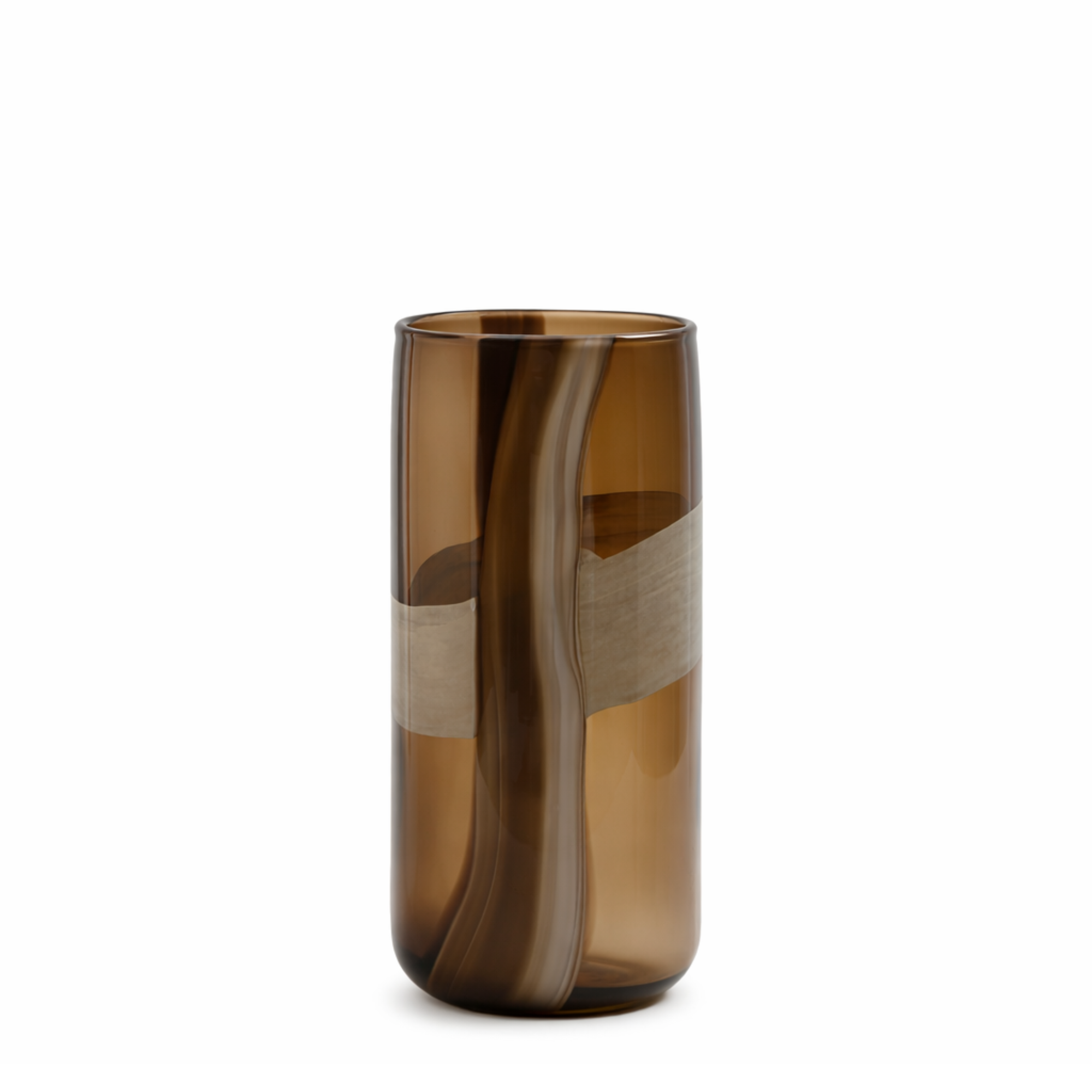 Sia Home Vases Linéa 30 cm vase verre marron
