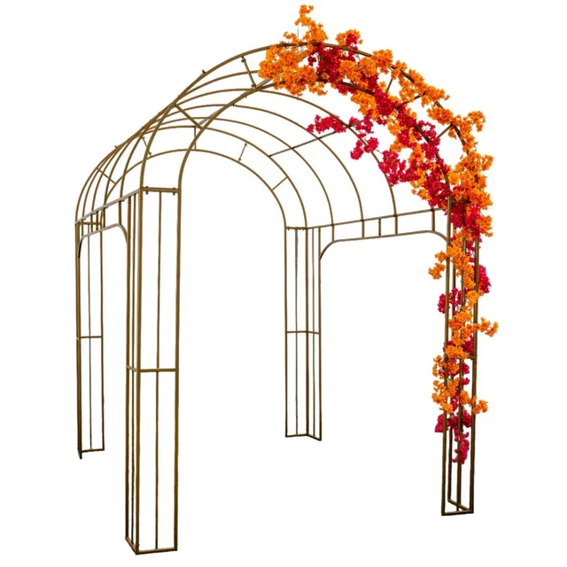Feuillazur Rungis Tunnel métal doré arche mariage