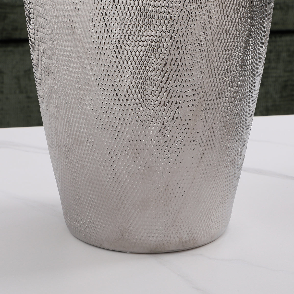 Sia Home Vases Silver Très 51 cm vase céramique argenté