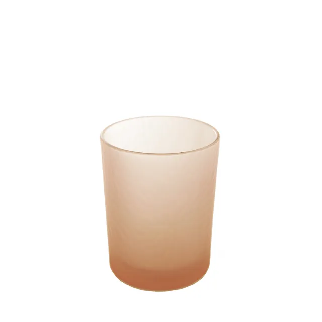 Sia Home Two photophore orange petit format verre 12,5 cm