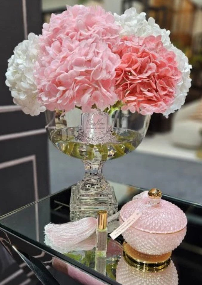 Côte Noire Provence PHB02L bouquet hortensias rose mixte large