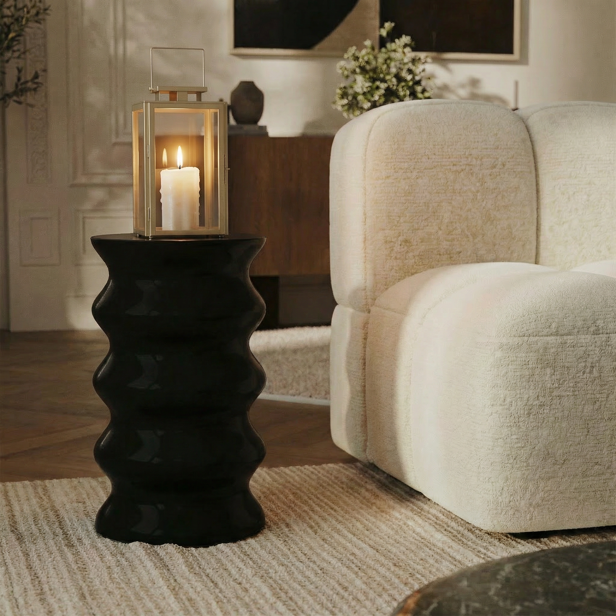 Sia Home Goldy 30 cm lanterne dorée acier