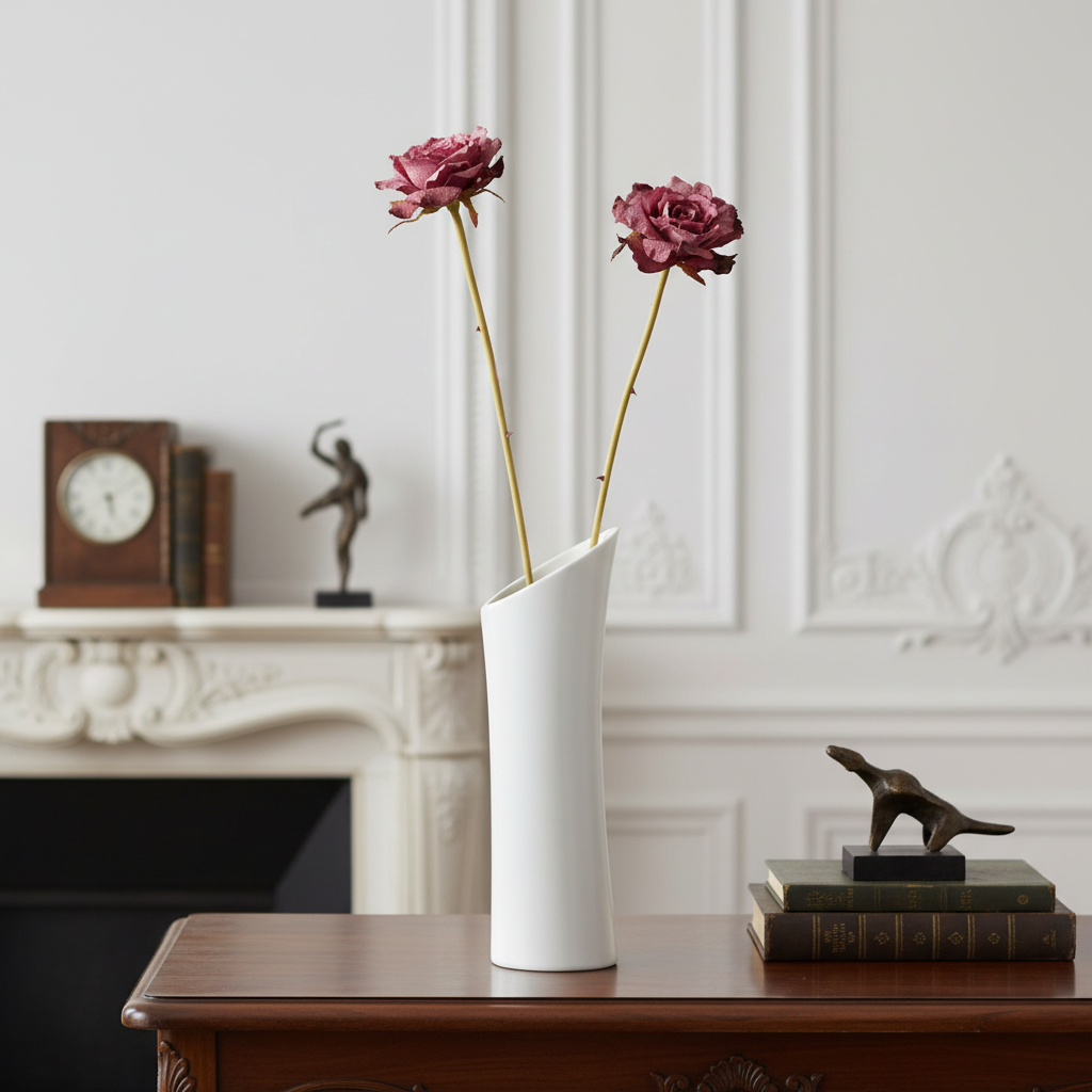 Sia Home Leslie rose ouverte artificielle violet 55 cm