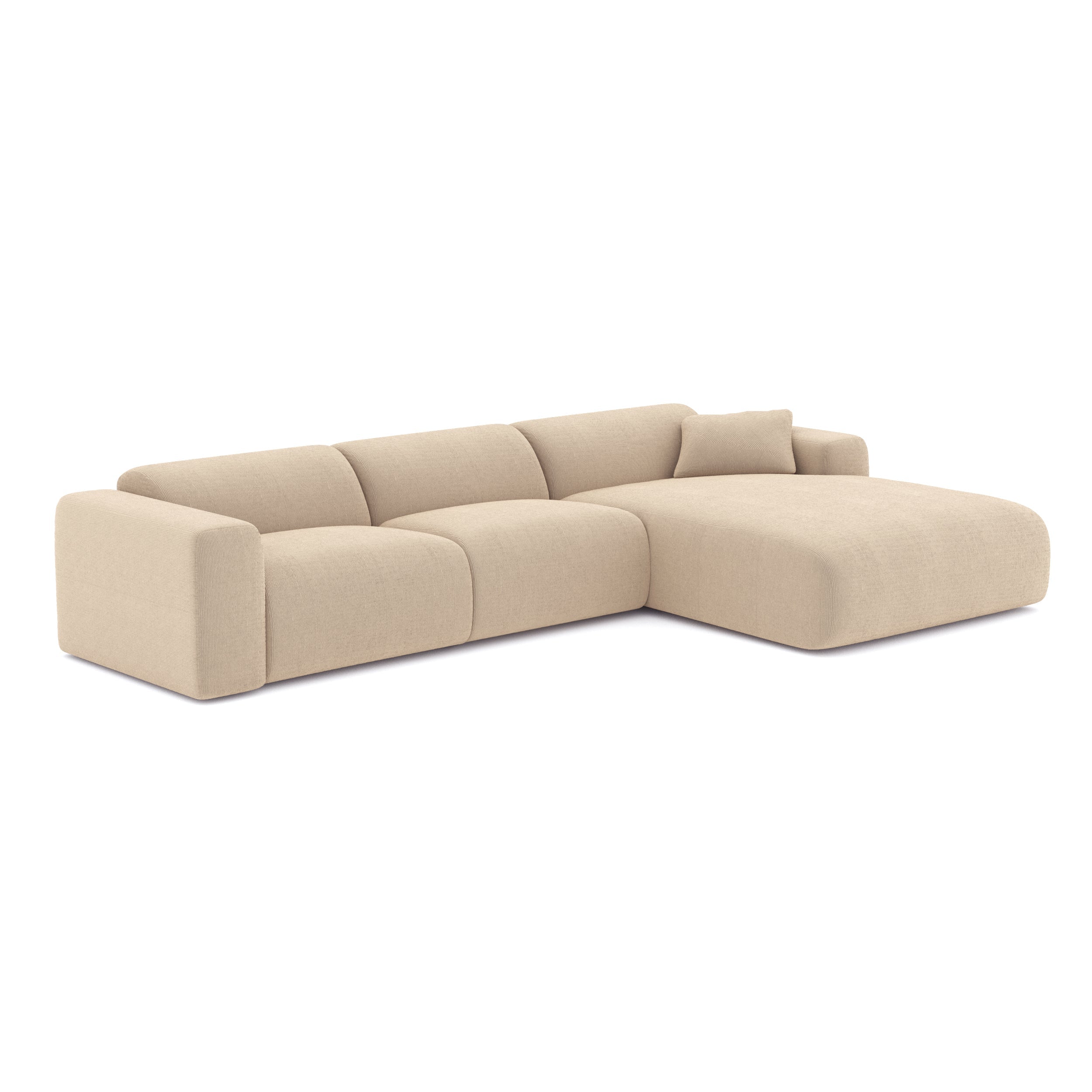 Sia Home Canapés Myra canapé angle droit crème 5 places