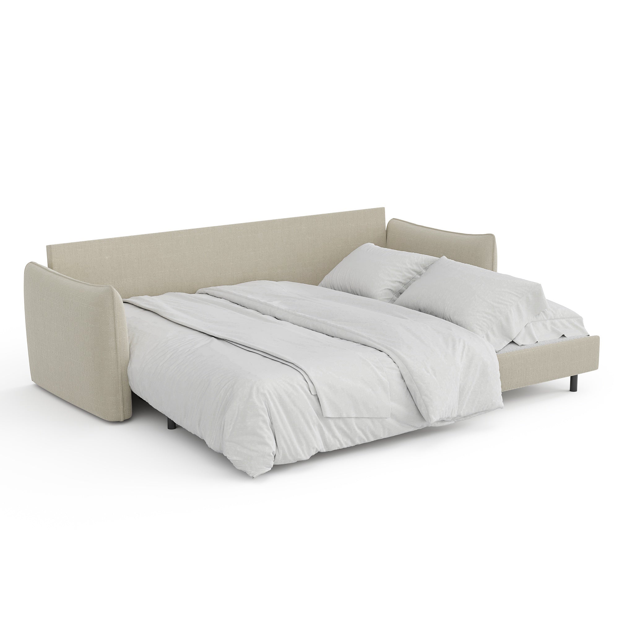 Sia Home Plume canapé convertible 3 places beige