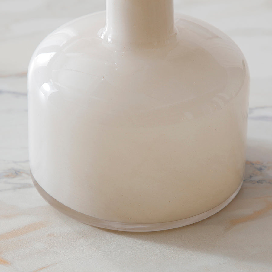 Sia Home Nude vase verre crème 23 cm