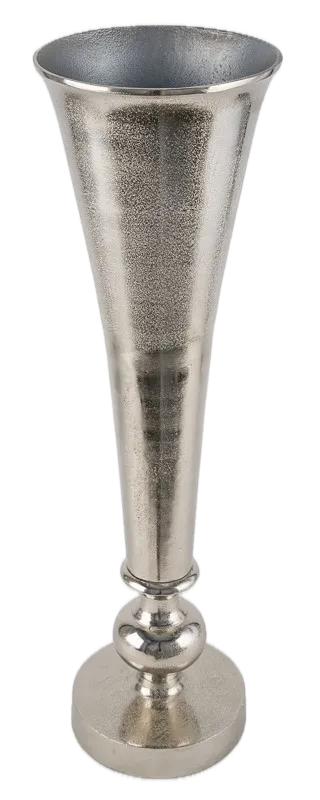 Feuillazur Rungis Vase long vase argenté 20x20x69cm