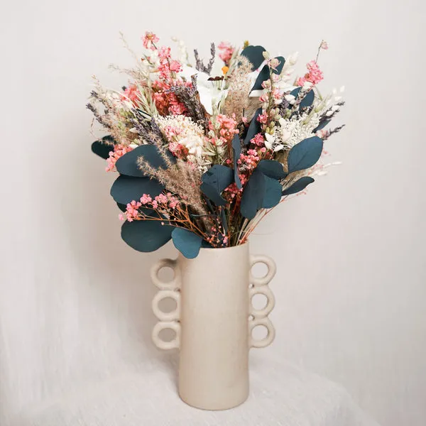 Flowrette Proust bouquet fleurs séchées rose blanc