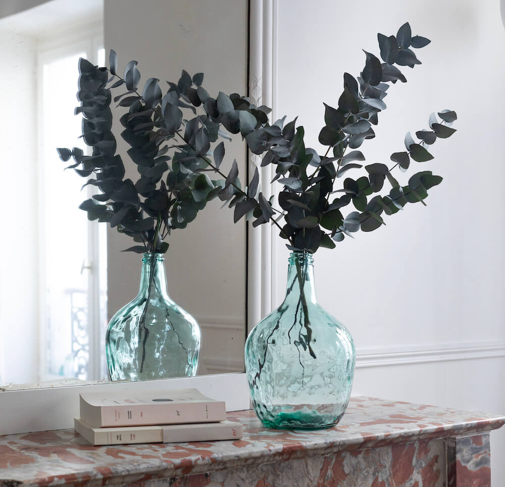 Flowrette Vases dame jeanne verre recyclé 4 litres