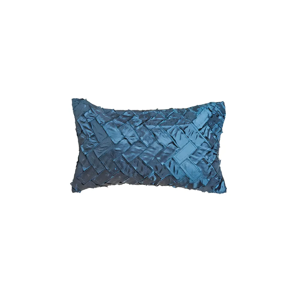 Sia Home Saint housse de coussin bleu 30x50 cm moiré